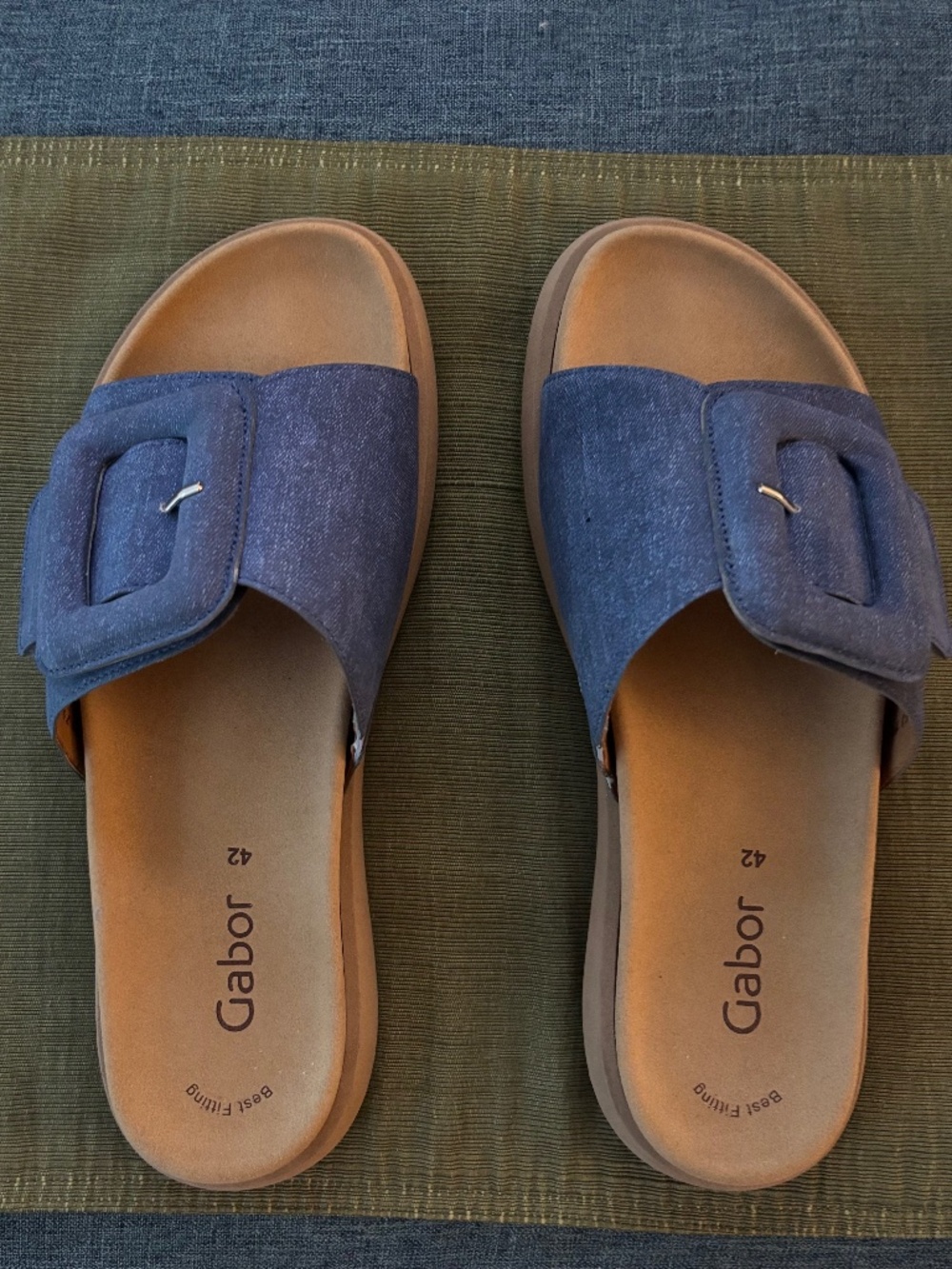 GABOR - Pemium flat slide sandals